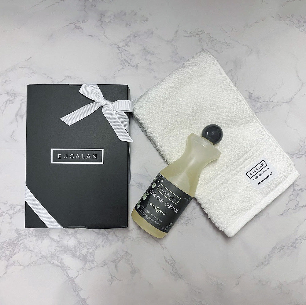 Gift＞デリケート素材専用エコ洗剤【EUCALAN】ユーカラン タオルセット 